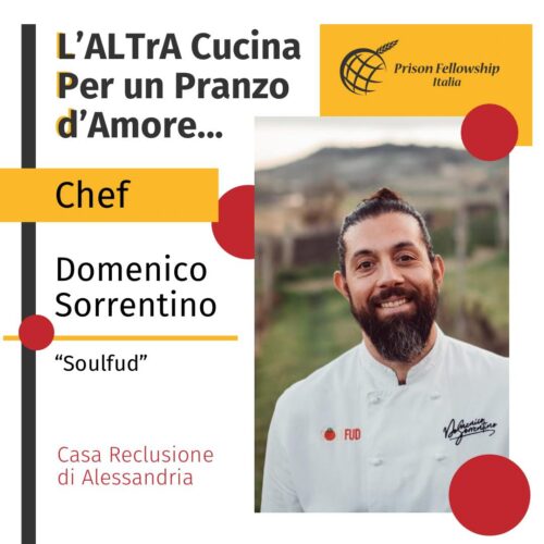 Per i detenuti di Alessandria un pranzo di Natale “d’amore”, e stellato, con i piatti di Domenico Sorrentino