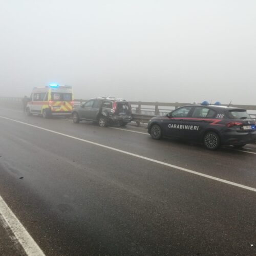 Nebbia e ghiaccio lungo le strade. Tamponamenti sulla Sp211 a Isola Sant’Antonio e sul cavalcavia a Spinetta
