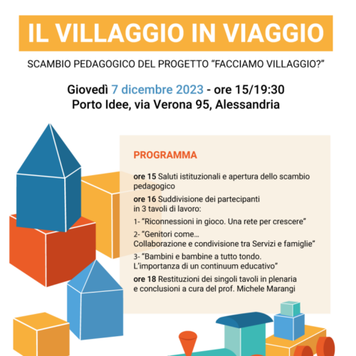 Giovedì arriva “Facciamo Villaggio?” un percorso per promuovere la cultura dell’infanzia