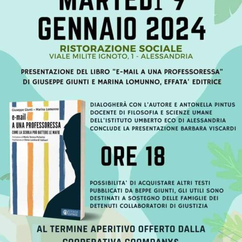 Alla Ristorazione Sociale la presentazione del libro “E-mail a una professoressa”