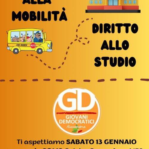 Diritto alla mobilità e allo studio: il 13 gennaio incontro alla Soms del Cristo promosso dai Giovani Democratici