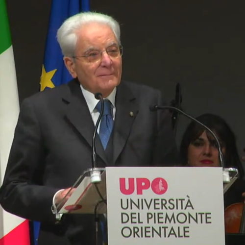 Mattarella all’inaugurazione anno UPO: “Centrale ruolo dell’Università, per fare emozionare gli studenti”