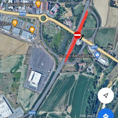 Mercoledì notte chiuso tratto della SS30 Padana ad Alessandria