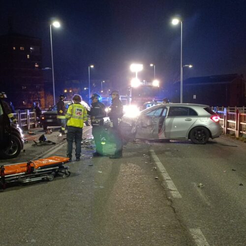 Riaperto il Ponte Tiziano dopo lo scontro frontale tra due auto