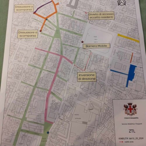 Zona a traffico limitato ad Alessandria: da marzo prime modifiche poi telecamere