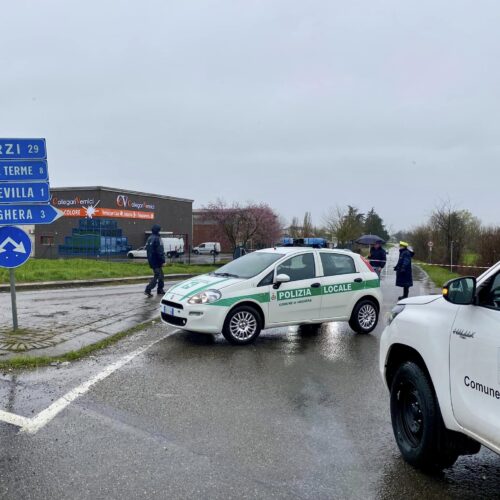 Esondano Luria e Strazzana, chiusa la strada Voghera-Genestrello