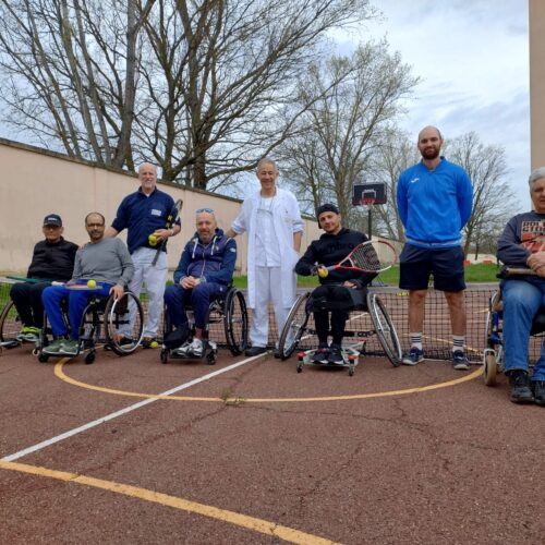 Al Centro Riabilitativo Borsalino di Alessandria lezioni di tennis in carrozzina per i pazienti