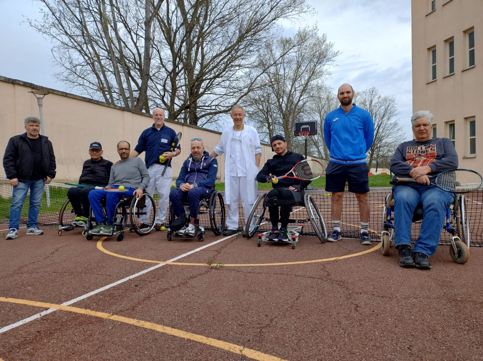 Centro Riabilitativo Borsalino Alessandria lezioni tennis carrozzina