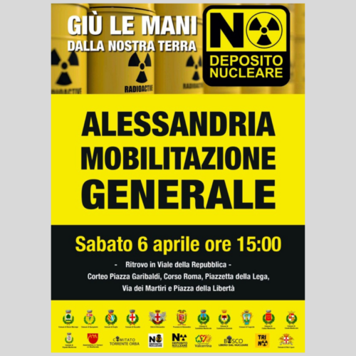 Anche Confcommercio e Confesercenti aderiscono alla manifestazione contro il deposito di scorie nucleari
