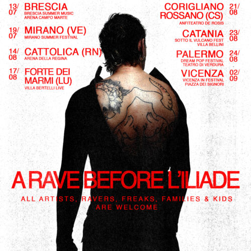 Achille Lauro annuncia il tour estivo “A Rave Before L’Iliade”