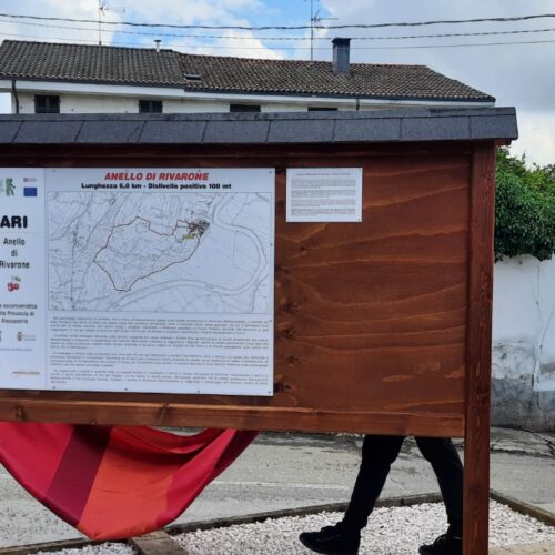Un nuovo percorso ad anello a Rivarone: dalla collina un balcone sul Tanaro