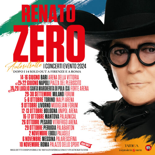 Renato Zero ancora in tour con “Autoritratto – I Concerti Evento”