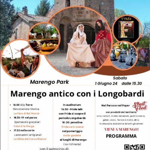 Sabato 1° giugno rievocatori, spettacoli e prodotti del territorio con “I Longobardi a Marengo”