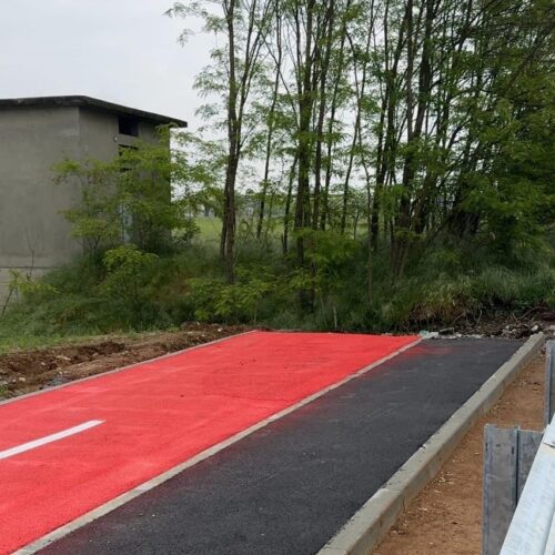 A Spinetta la pista ciclabile finisce tra le piante ma l’assessore Serra chiarisce: “Sarà collegata alla strada”