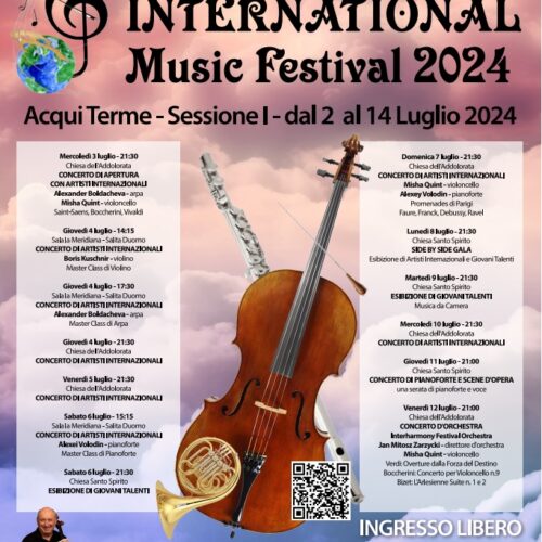 Ad Acqui torna il festival “InterHarmony”. Dal 2 luglio Master Class e concerti di artisti internazionali