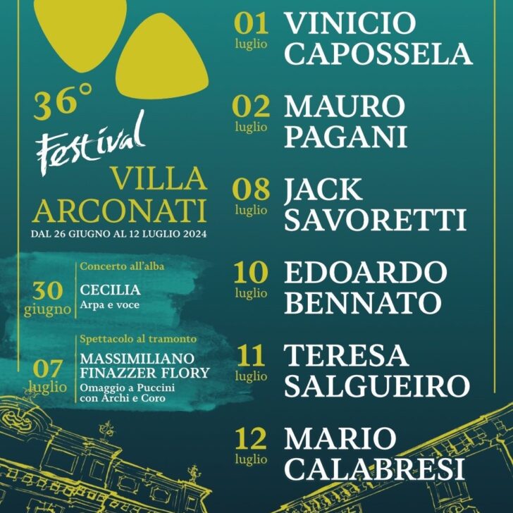 Festival di Villa Arconati: presentato il cartellone dell’edizione n. 36