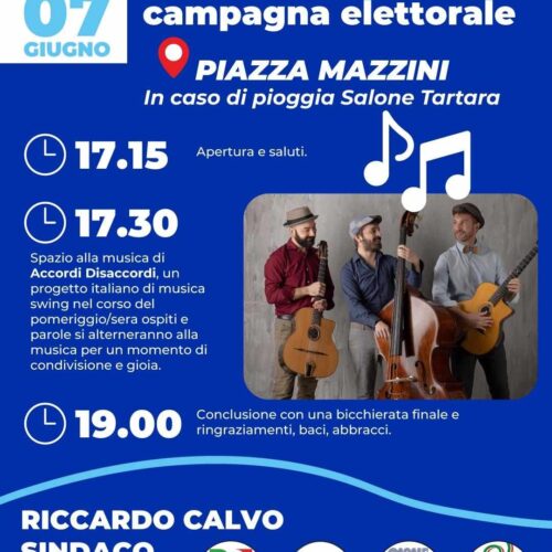 Elezioni Casale: venerdì la festa conclusiva della campagna elettorale del candidato Riccardo Calvo