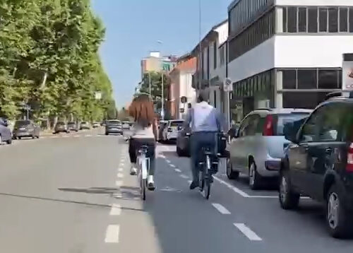 “Grazie alle corsie ciclabili ad Alessandria si pedala dagli Orti al Cristo su un percorso continuo”: il video