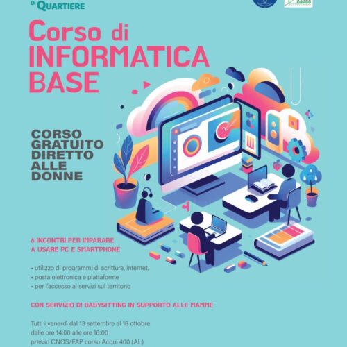 Donne e alfabetizzazione digitale: al quartiere Cristo di Alessandria un corso gratuito di informatica