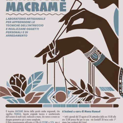 Da fine agosto il corso “Il mondo del macramè” per apprendere le tecniche dell’intreccio