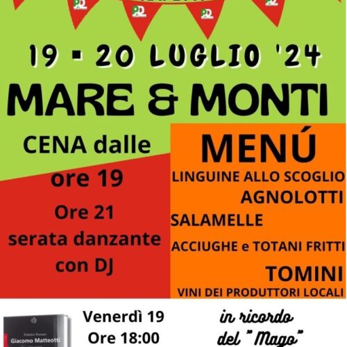 Il 19 e 20 luglio la Festa dell’Unità a Silvano d’Orba