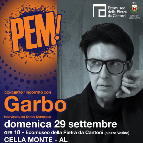 Pem domenica fa tappa a Cella Monte per il concerto-incontro con Garbo