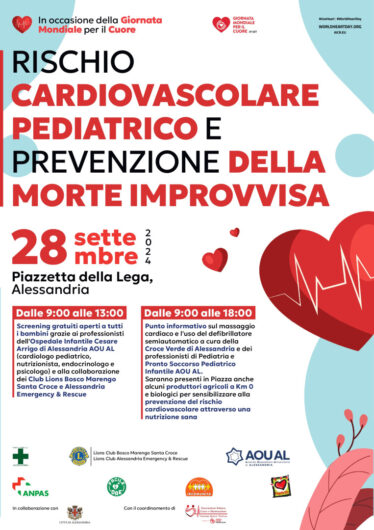 Giornata del cuore: sabato in piazzetta screening per i bambini e punto informativo sull’uso del defibrillatore