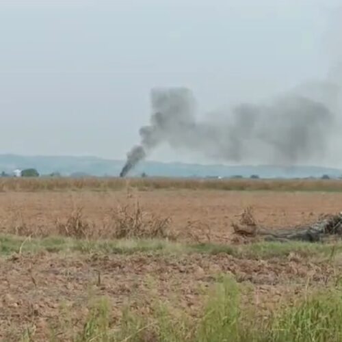 Caduto un modellino di aereo in località Ventolina ad Alessandria