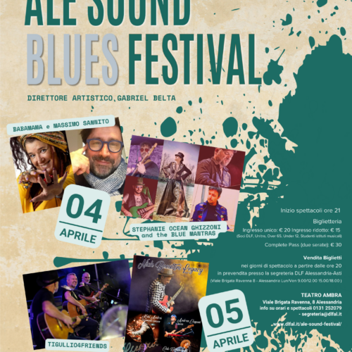 Ad Alessandria la terza edizione di Ale Sound Festival Blues