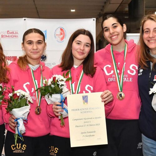 Cuspo, Scherma: Aramini, Braggion, Gallo e Verri promosse in B2