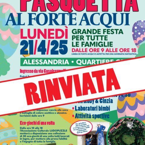 Rinviata la Pasquetta al Forte Acqui al Cristo. Condizioni precarie e tempo incerto