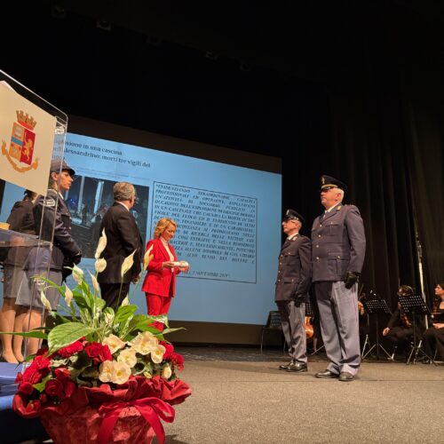 Festa della polizia: i poliziotti premiati