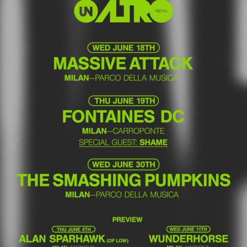 Anche Massive Attack e The Smashing Pumpkins tra gli ospiti di Unaltrofestival 2025
