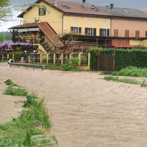 Strade invase da acqua e fango tra Alessandria e Valenza