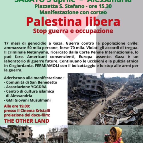 Al corteo per la Palestina anche la solidarietà al fotografo vittima di una aggressione fascista