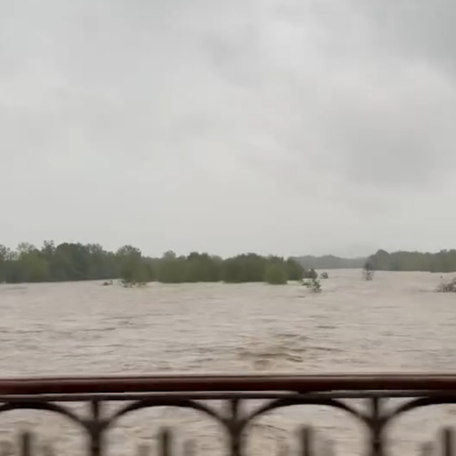 La situazione del fiume Po a Casale questa mattina