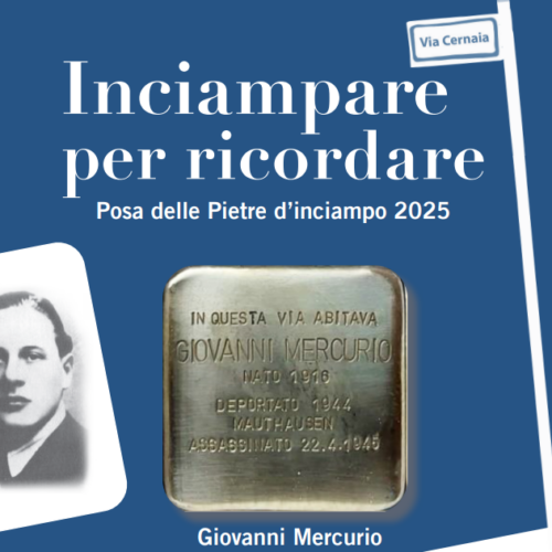 A Voghera la pietra d’inciampo per ricordare Giovanni Mercurio