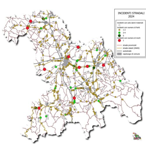 In aumento gli incidenti sulle strade extraurbane. SS10 e SP 35 Bis i tratti con più sinistri