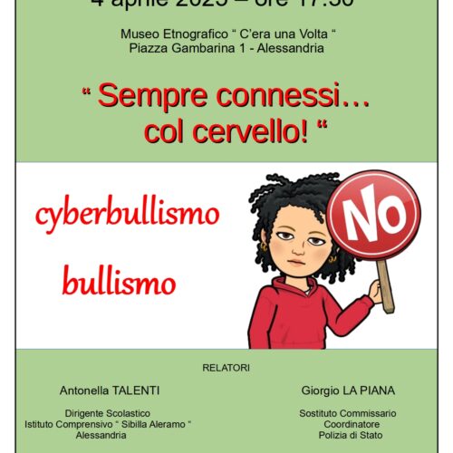 Venerdì al Museo della Gambarina di Alessandria incontro sul cyberbullismo