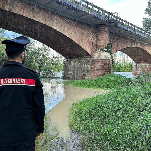 Maltempo: monitoraggio dei Carabinieri lungo i corsi d’acqua e le zone a rischio della provincia