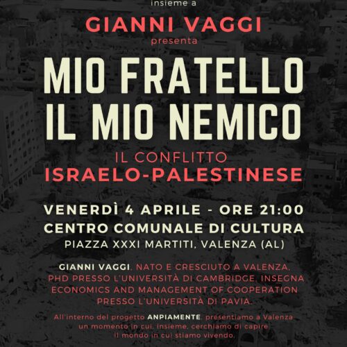 A Valenza il professor Gianni Vaggi racconta la questione Israelo-Palestinese