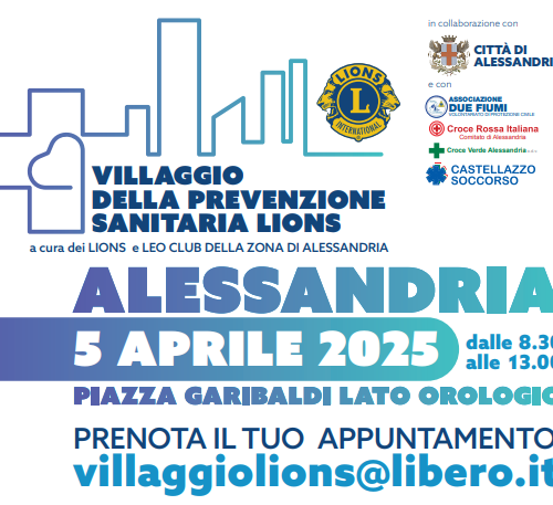 Sabato ad Alessandria consulenza medica gratuita in piazza Garibaldi