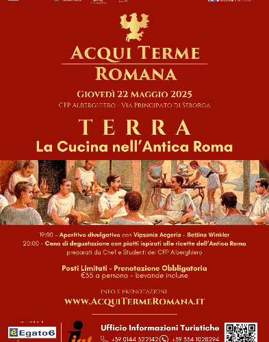 Acqui Terme Romana: il 22 maggio si gustano le specialità dell’Antica Roma