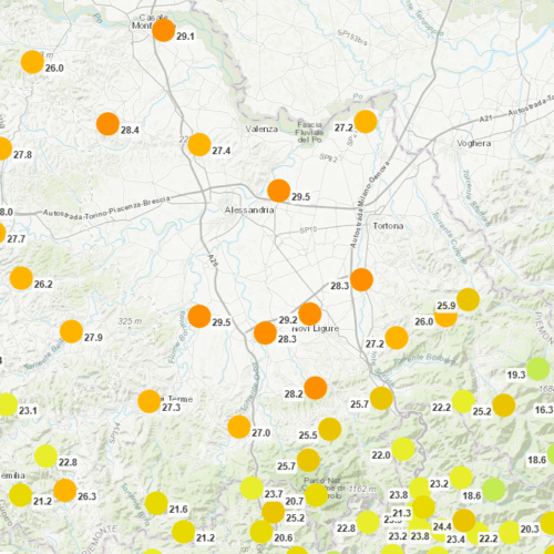 Piena estate in provincia di Alessandria: le temperature di oggi oltre i 30 gradi