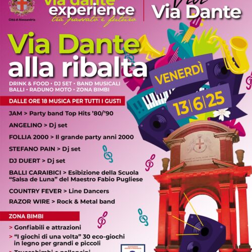 Via Dante in festa tra musica e cibo