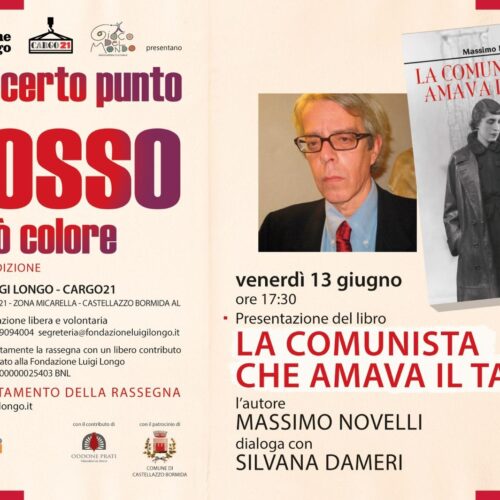 Massimo Novelli protagonista del nuovo appuntamento della rassegna “E a un certo punto il rosso cambiò colore”