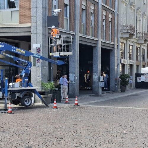 Installate le telecamere per monitorare l’accesso alle aree pedonali urbane di Alessandria