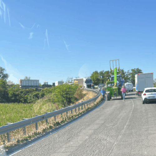 Incidente a Casal Cermelli: provinciale 185 bloccata