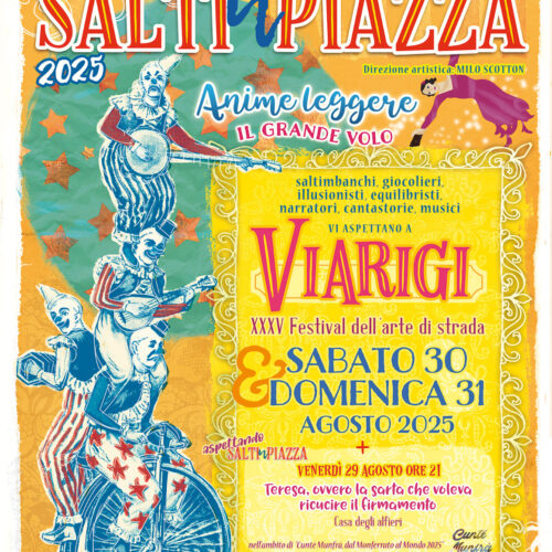 Dal 29 al 31 agosto torna a Viarigi SaltinPiazza, il festival dell’arte di strada