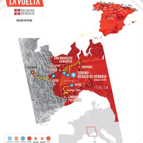 Ancora Piemonte per la Vuelta: oggi partenza da Alba e arrivo a Limone
